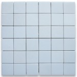 2x2 Thassos White Polished Marble Mosaic 